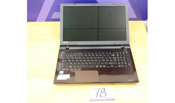 laptop TOSHIBA, Satellite L50, zonder lader, paswoord niet gekend, werking niet gekend